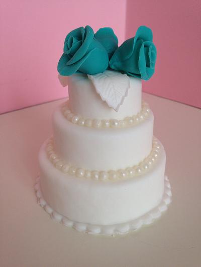Tiffany wedding 2 - Cake by Nennescake