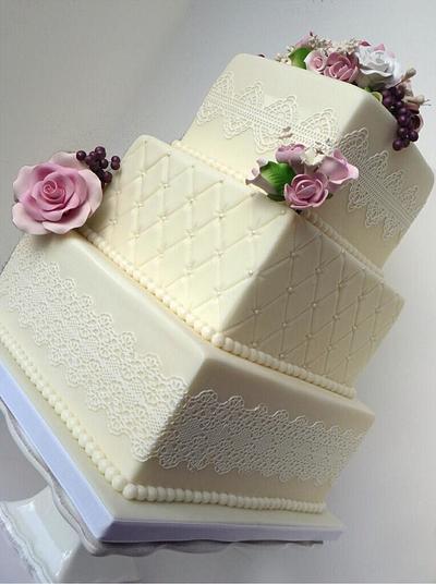 Wedding Cake - Cake by FLSugarRush