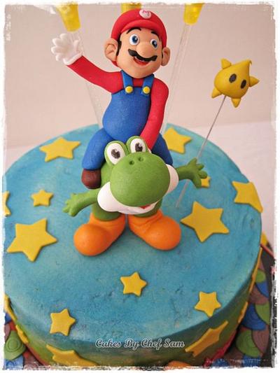 Super Mario Galaxy - Cake by chefsam