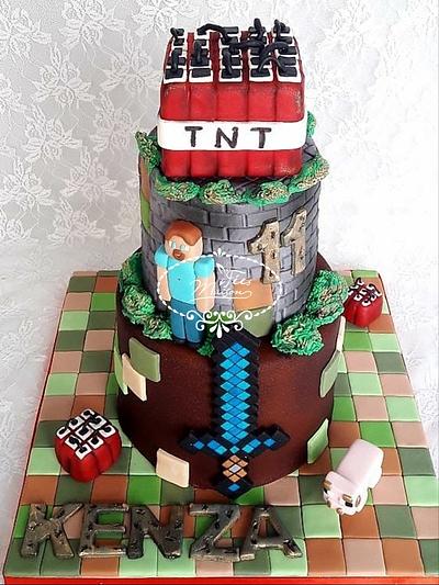 MINECRAFT Birthday cake - Cake by Fées Maison (AHMADI)