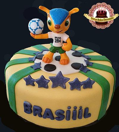 World Cup Brazil Fuleco ! - Cake by Durrysch Bolos Decorados