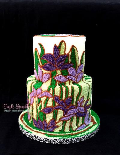 My buttercream art cake - Cake by masliza