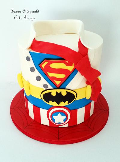 Superhero Cake - Cake by Susan Fitzgerald Cake Design
