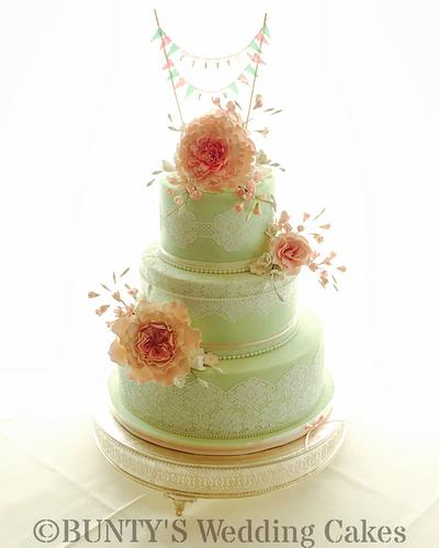 Vintage Love - Cake by Bunty's Wedding Cakes