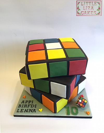 Rubiks cube! - Cake by Littlelizacakes