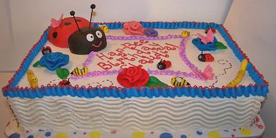 Bug themed birthday - Cake by cris711