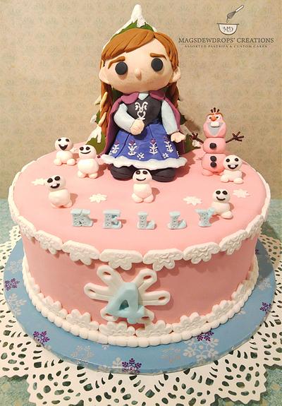 Anna From Frozen - Cake by Maggie