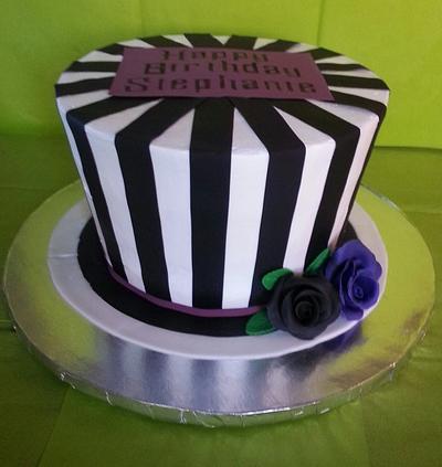 Girly Beetlejuice theme cake - Cake by Sonia