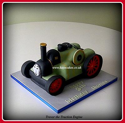3D Novelty Trevor the Traction Engine Cake - Cake by Kays Cakes