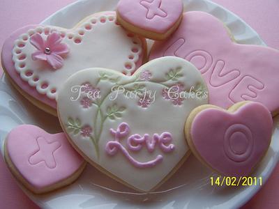 Valentine's Cookies - Cake by Tea Party Cakes