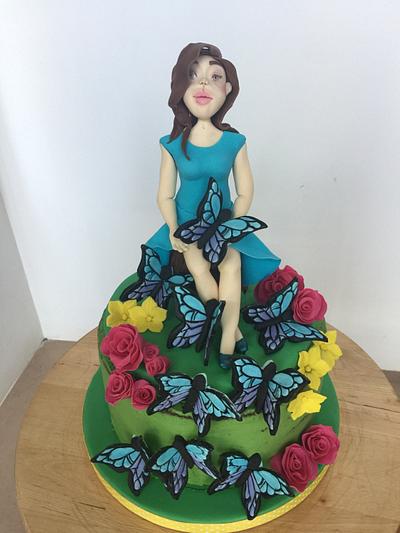 Butterfly  - Cake by Cinta Barrera