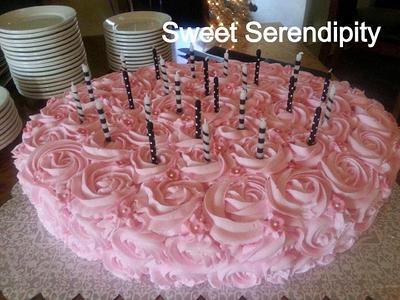 Pink Rosebuds - Cake by Sweet Serendipity by Sheila