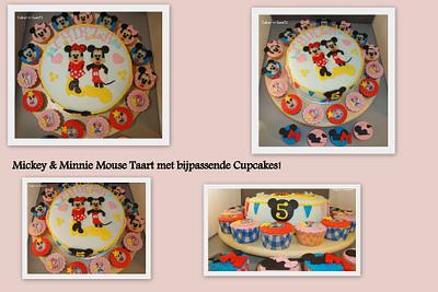 Mickey and Minnie Mouse - Cake by Cakes-n-Sweets