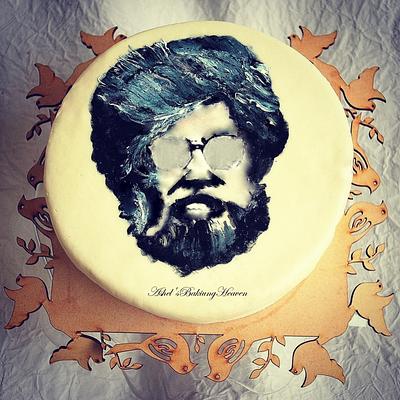 Superstar rajinikanth hand painted cake - Cake by Ashel sandeep