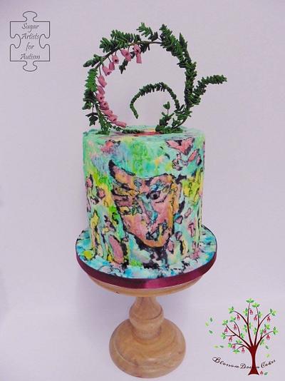 SugarArt4Autism - Collaborating to raise awareness - 'The Joy of Solitude' - Cake by Blossom Dream Cakes - Angela Morris