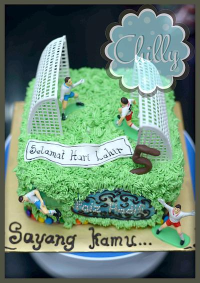 soccer cake - Cake by Chilly