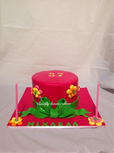 Flower cake - Cake by Vanilla bean cakes Cyprus