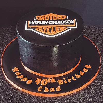 Harley Davidson logo cake - Cake by The Custom Piece of Cake