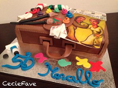 Travel o paint cake? - Cake by CecieFave by Cecilia Favero