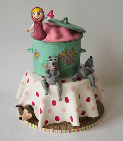 Masha and the Bear - Cake by Tortilnica