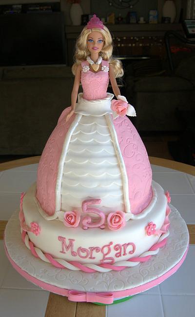 Princess Barbie/Doll Cake - Cake by Craving Cake