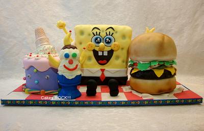 Spongebob's Dream Birthday Party! - Cake by Cakes ROCK!!!  