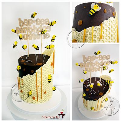 Hap-Bee Birthday - Cake by Cherry on Top Cakes