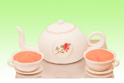 Teapot & Saucers - Cake by NooMoo