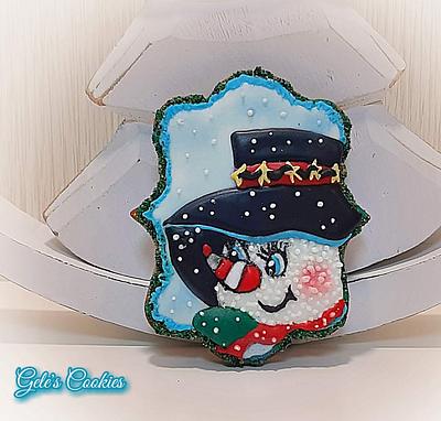 Winter snowman - Cake by Gele's Cookies