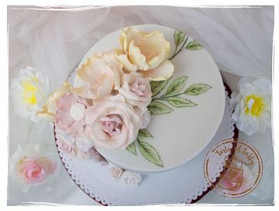 Flower cake - Cake by cakebysaska