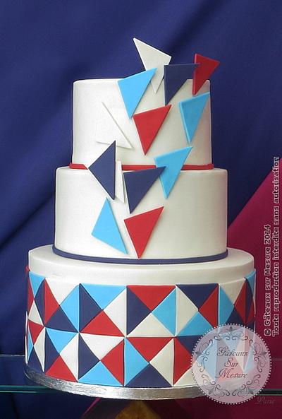 Geometric cake - Cake by Galina Duverne - Gâteaux Sur Mesure Paris