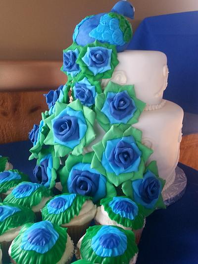 Peacock Wedding Cake - Cake by livelongandeatcake