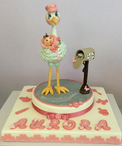 Comes the stork - Cake by Carla Poggianti Il Bianconiglio