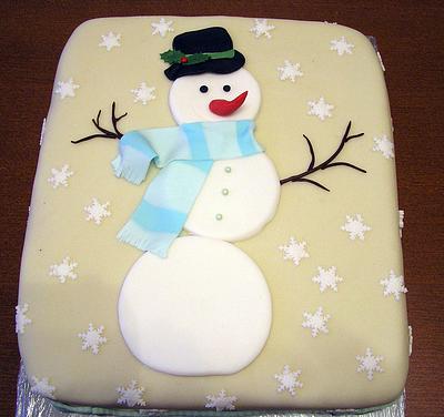 Snowman - Cake by Anka