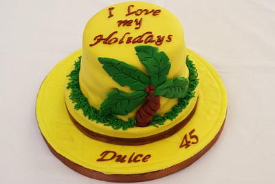 Tropical hat - Cake by Lia Russo