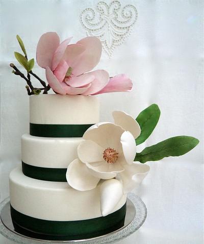 Wedding Magnolia - Cake by Anna Sweet Design