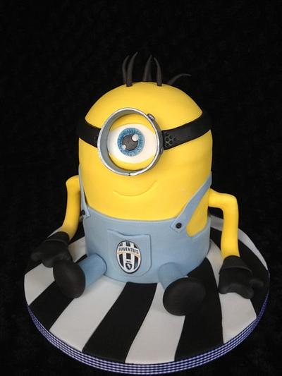 Juventus supporting minion ! (Dave) - Cake by Lisa Salerno 
