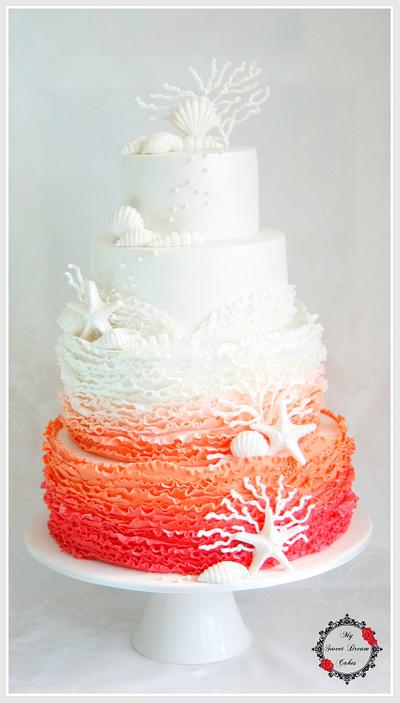 Summer Beach Wedding - Cake by My Sweet Dream Cakes