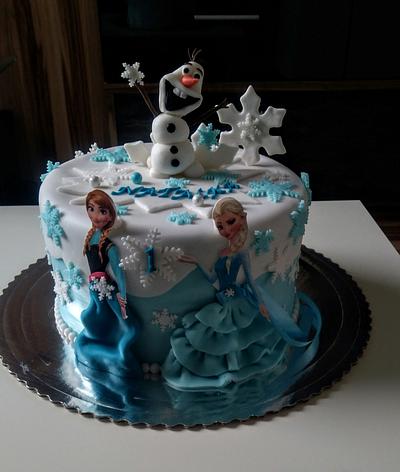 Birthday's cake Frozen - Cake by Adriána cake