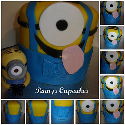 my and my girls minion x - Cake by pennyscupcakes