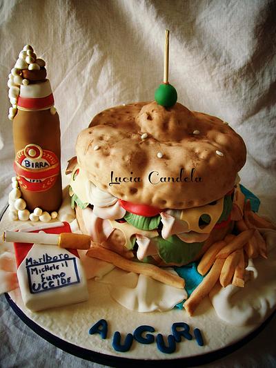 you want a sandwich? - Cake by LUXURY CAKE BY LUCIA CANDELA