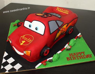 1st birthday car cake - Cake by Sweet Mantra Homemade Customized Cakes Pune