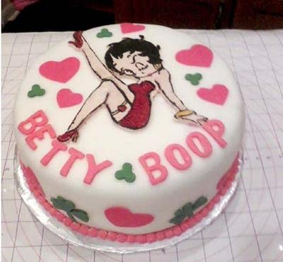 St. Patrick's Day Betty Boop - Cake by Julia 