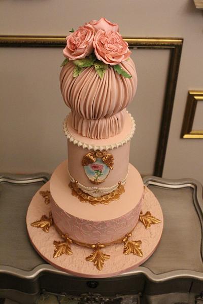 Ruched Renaissance - Cake by Cherub Couture Cakes