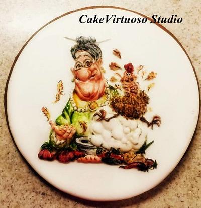 Mamma cookin' a rooster - Cake by Natasha Ananyeva (CakeVirtuoso Studio)
