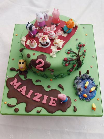 Peppa Pig Picnic - Cake by Maxine Quinnell