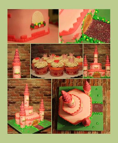 Pink Princess castle - Cake by Teresa Frye