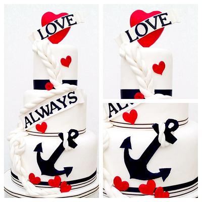 Love is my anchor - Cake by KissMyCake