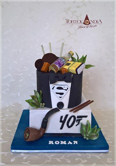 40th birthday  - Cake by Tortolandia
