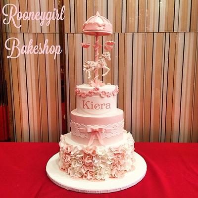 Carousel Ruffles and Lace - Cake by Maria @ RooneyGirl BakeShop